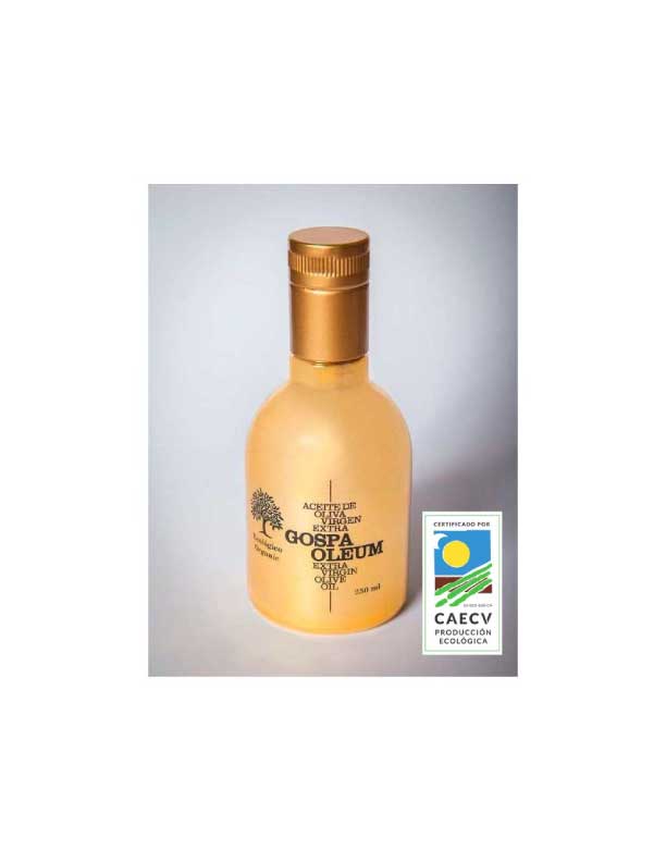 12 botellas de 250 ml de aceite de oliva virgen extra orgánico